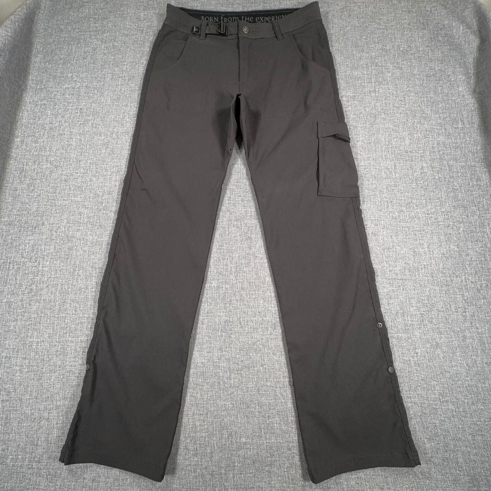 prAna Stretch Zion Pants Mens Small Gray Cargo Hiking Outdoor Technical Travel